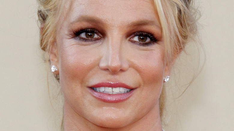 Britney Spears on a red carpet in 2019