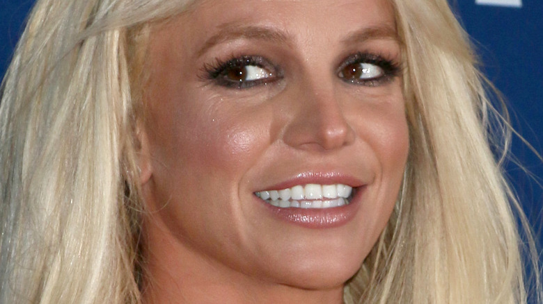 Britney Spears gazing to side