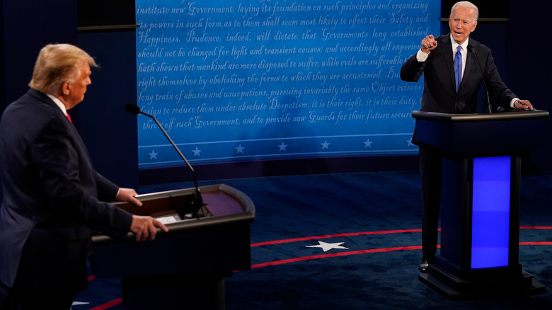 Joe Biden and Donald Trump debate