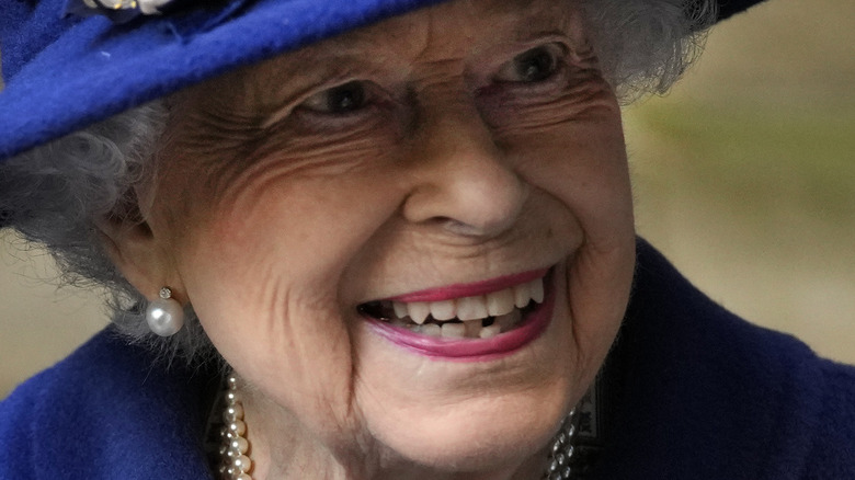 Queen Elizabeth II attending a service of Thanksgiving to mark the centenary of The Royal British Legion 