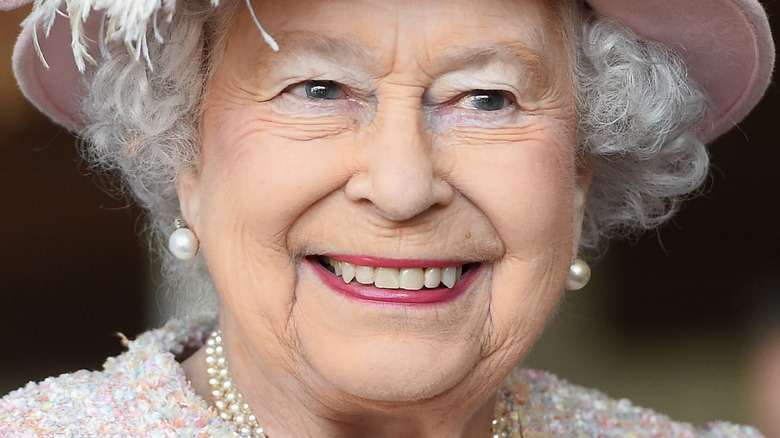 Queen Elizabeth smiling