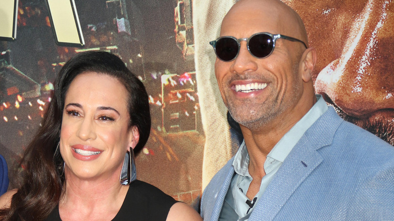 Dany Garcia and Dwayne "The Rock: Johnson posing