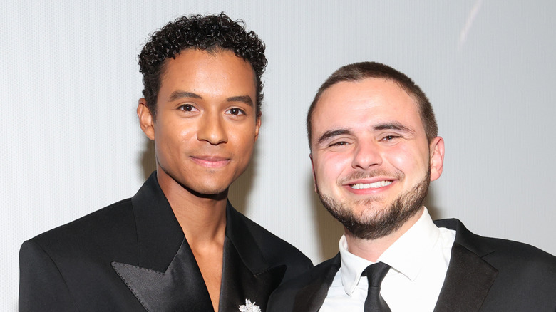 Jaafar Jackson and Prince Jackson at the premiere of Michael