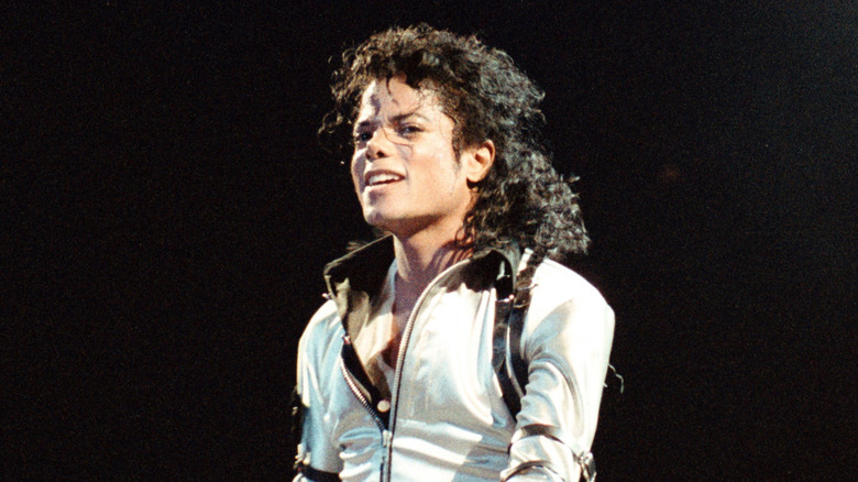 Michael Jackson performing on Bad World tour
