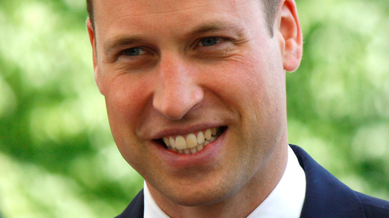 Prince William smiles