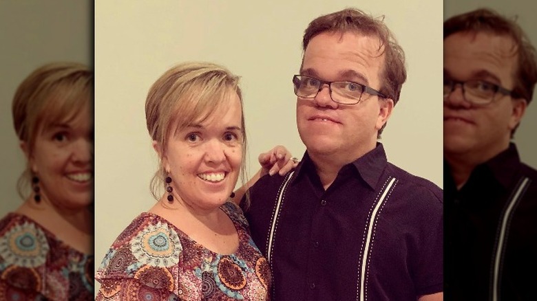 Amber and Trent Johnston posing together