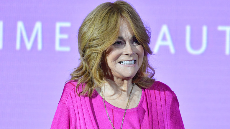 Ann-Margret speaking on stage.