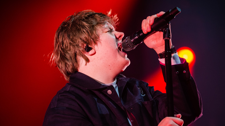 Lewis Capaldi performing at event 