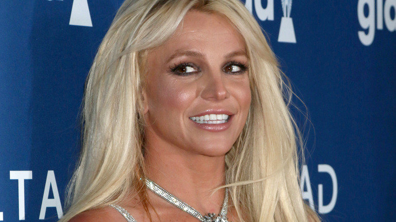 Britney Spears silver dress