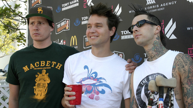 Blink-182 posing together