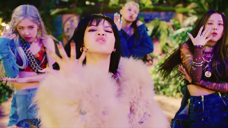Blackpink in music video for "How You Like That"