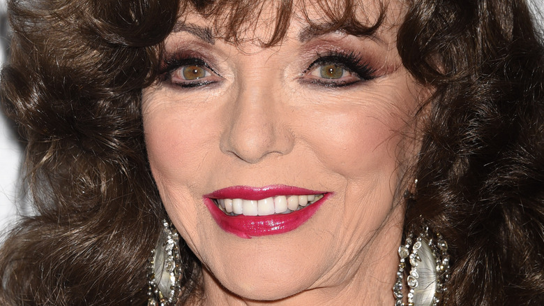 Joan Collins smiling