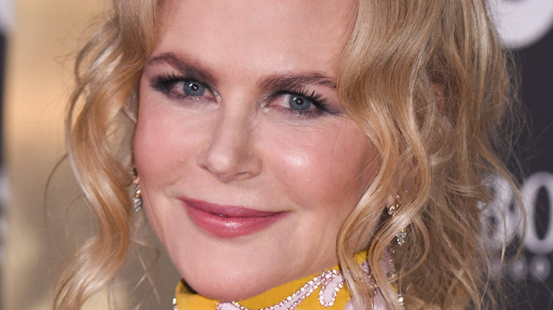 Nicole Kidman smiling slightly