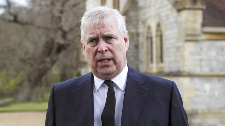 Prince Andrew at a royal service