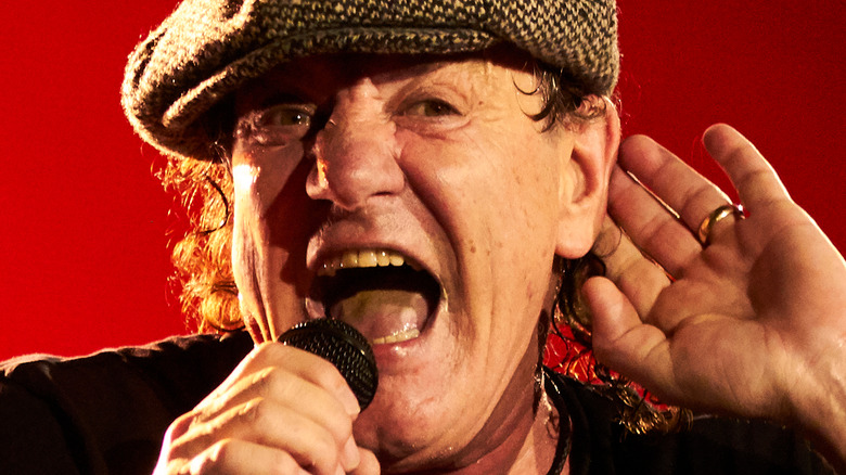 Brian Johnson on stage in 2015