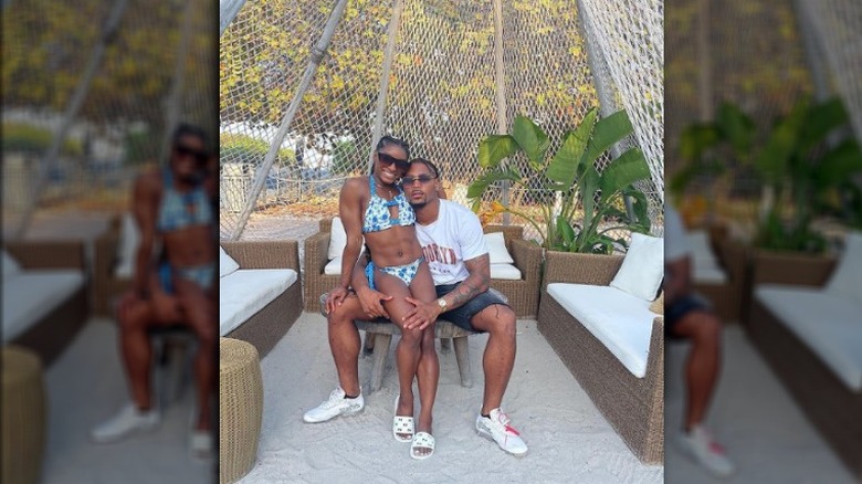 Simone Biles and her boyfriend on Instagram