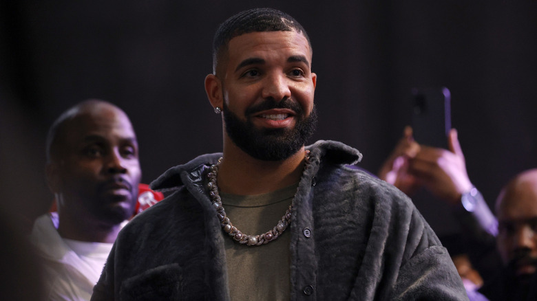 Drake smiling