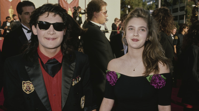 Corey Feldman and Drew Barrymore