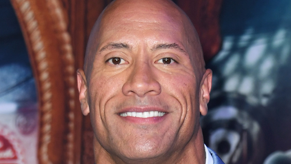 Dwayne Johnson smiling