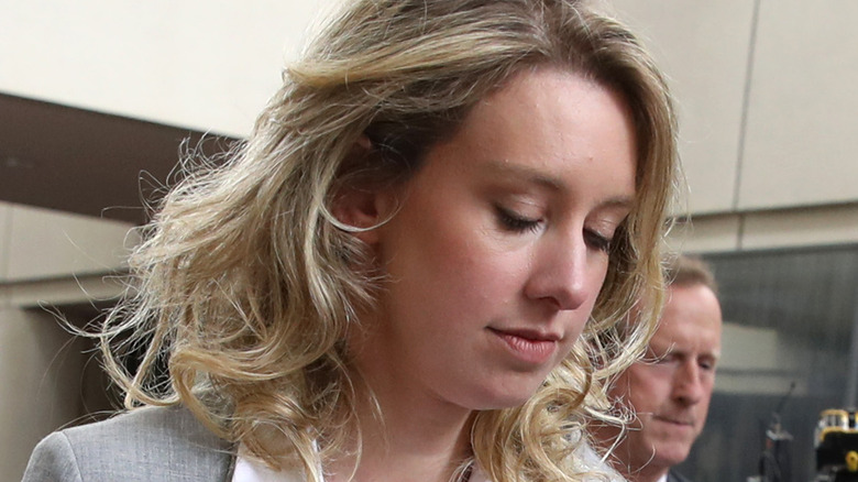 Elizabeth Holmes at a court appearance