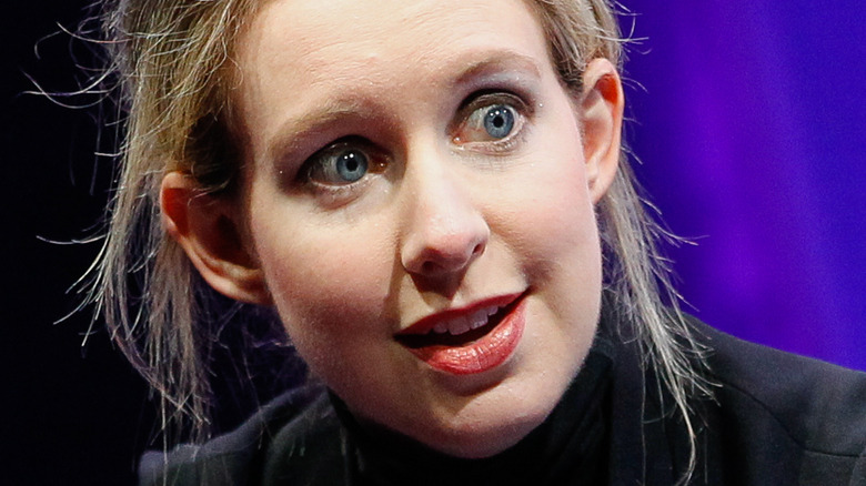 Elizabeth Holmes in a turtleneck