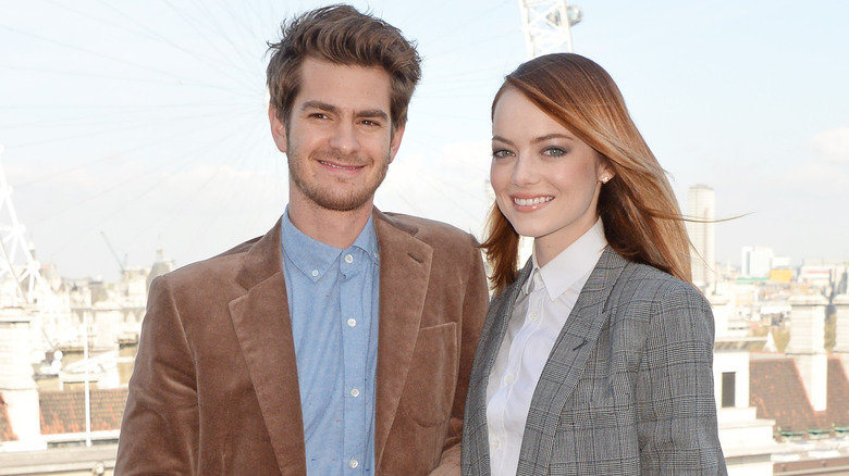 Andrew Garfield and Emma Stone smiling