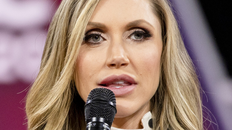 Lara Trump speaking on stage