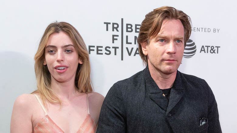 Clara McGregor and Ewan McGregor posing