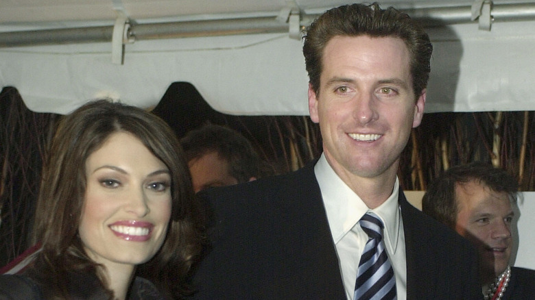 Gavin Newsom and Kimberly Guilfoyle