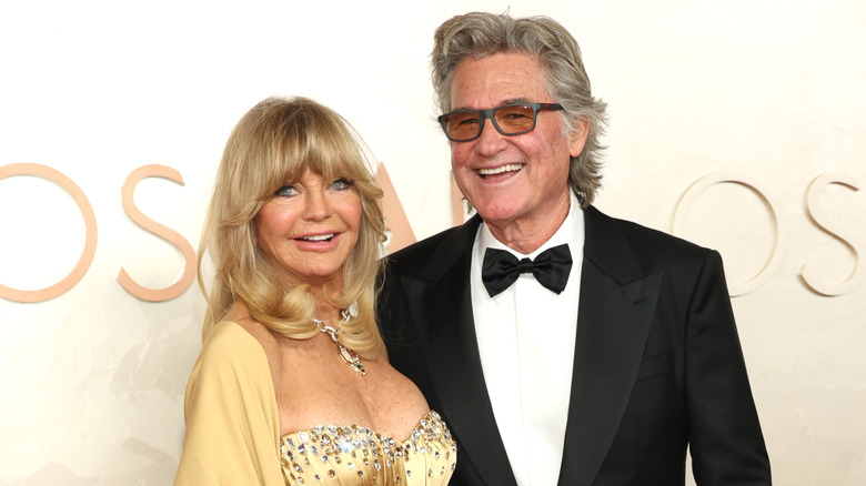 Goldie Hawn and Kurt Russell smiling