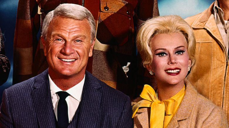 Eddie Albert and Eva Gabor pose together for a 