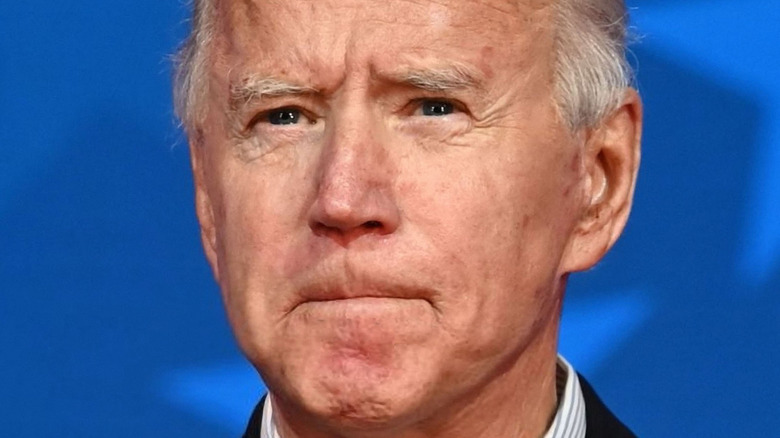 Joe Biden looking upset