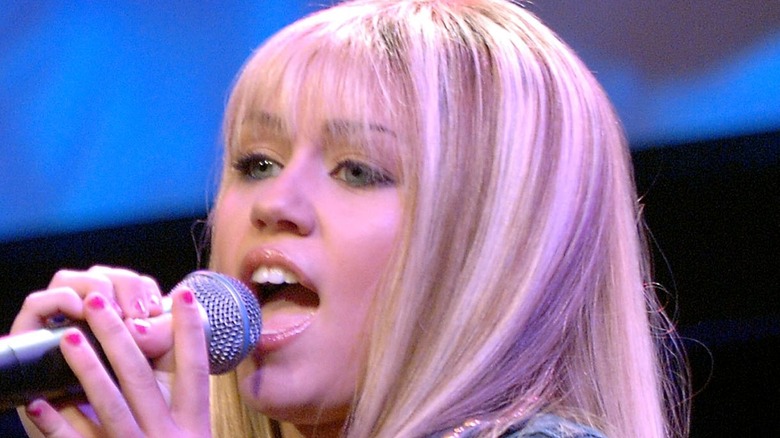 Miley Cyrus singing as Hannah Montana