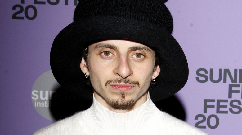 Moises Arias posing at Sundance in 2020