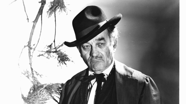 Milburn Stone on set in 1955