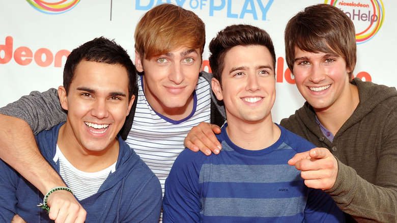 Big Time Rush smiling