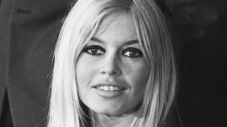 Brigitte Bardot in the 1960s with dark eyeliner