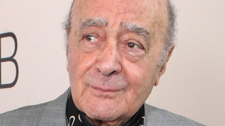 Mohamed Al-Fayed looking tearfuljiI