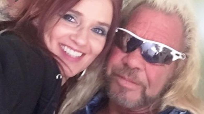 Dog Bounty Hunter Moon Angell selfie