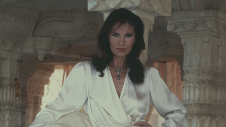 Maud Adams posing