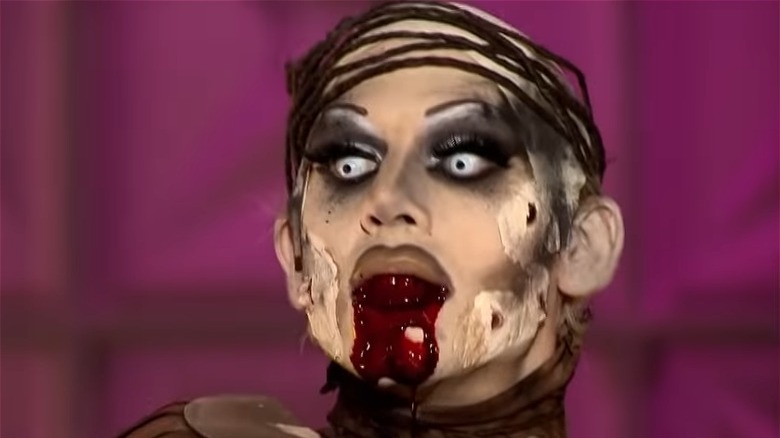 Sharon Needles mouth bleeding