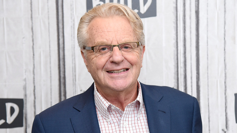 Jerry Springer wearing glasses