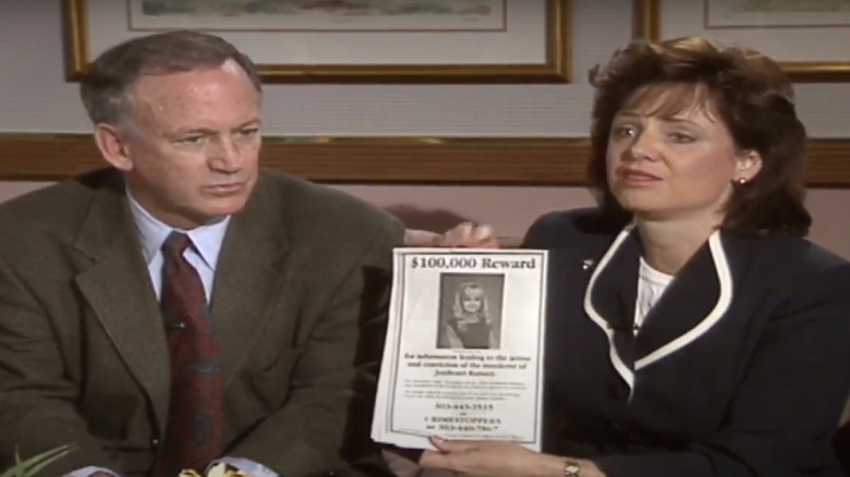 John Ramsey and Patsy Ramsey being interviewed 