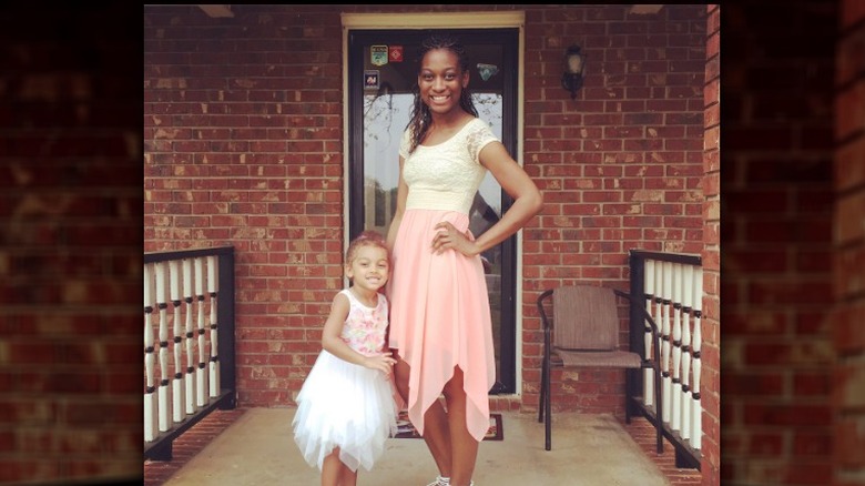 Angela Johnson and Chloe Chrisley smiling