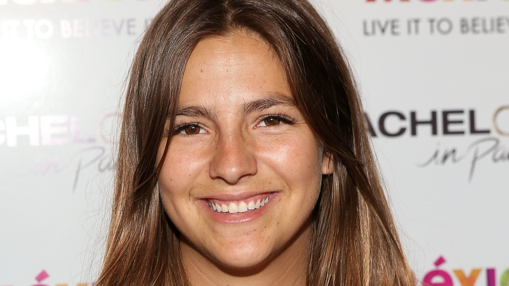 Lucy Aragon smiles at the Bachelor in Paradise premiere