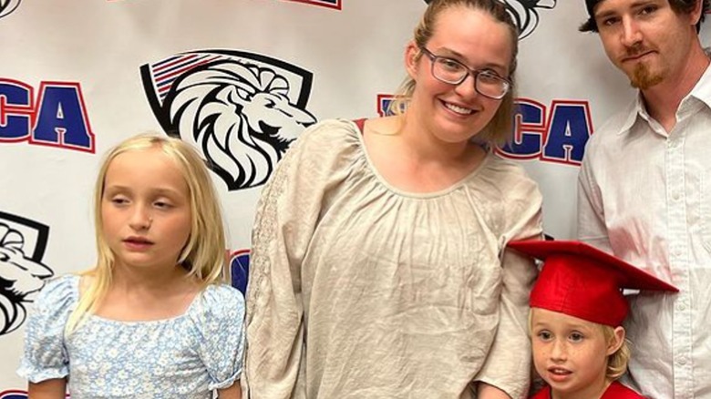 Anna Cardwell and her daughters