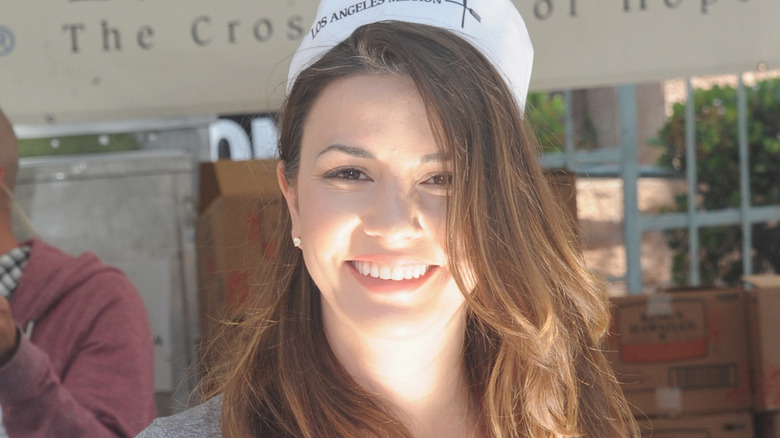 Masiela Lusha, smiling