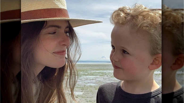 Nicole Linkletter and son selfie