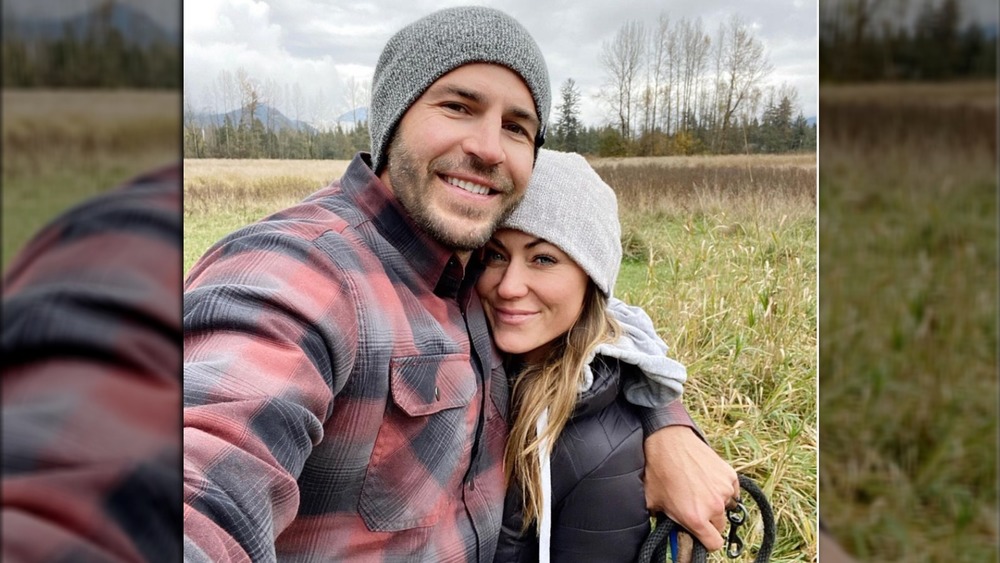 Renee Oteri posing with husband Bracy Maynard