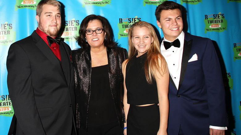 Rosie O'Donnell Parker, Blake, and Vivienne O'Donnell smiling